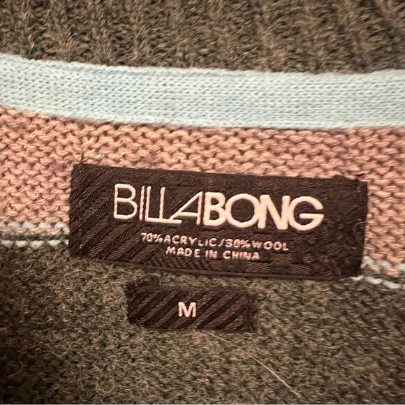 Billabong striped wool blend sweater. Size M - Picture 5 of 5